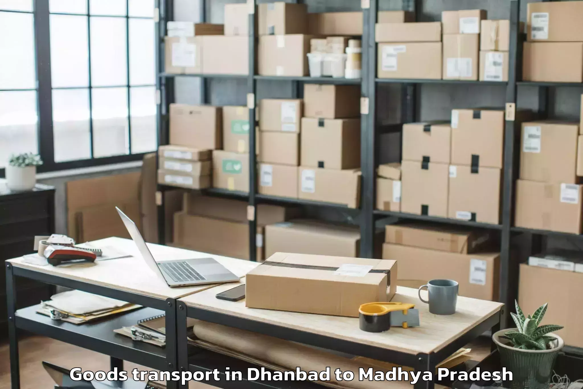 Book Dhanbad to Narsinghgarh Goods Transport